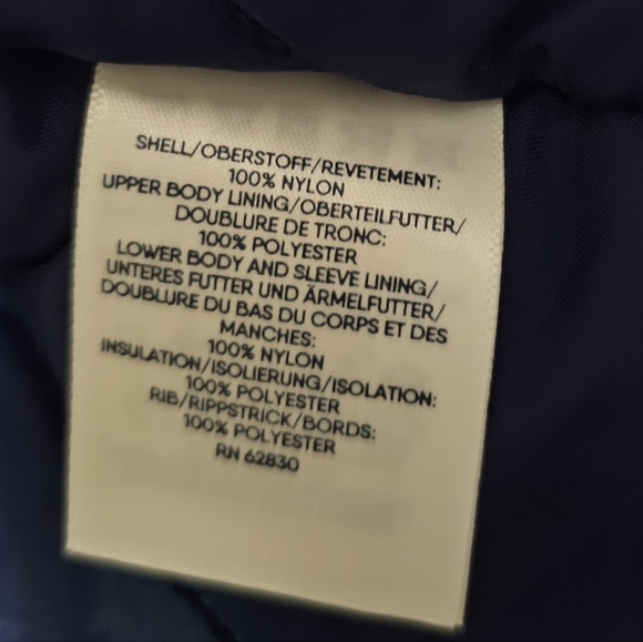 Lands' End Squall Insulated Stadium Coat Navy Size S 6-8 - Picture 11 of 12